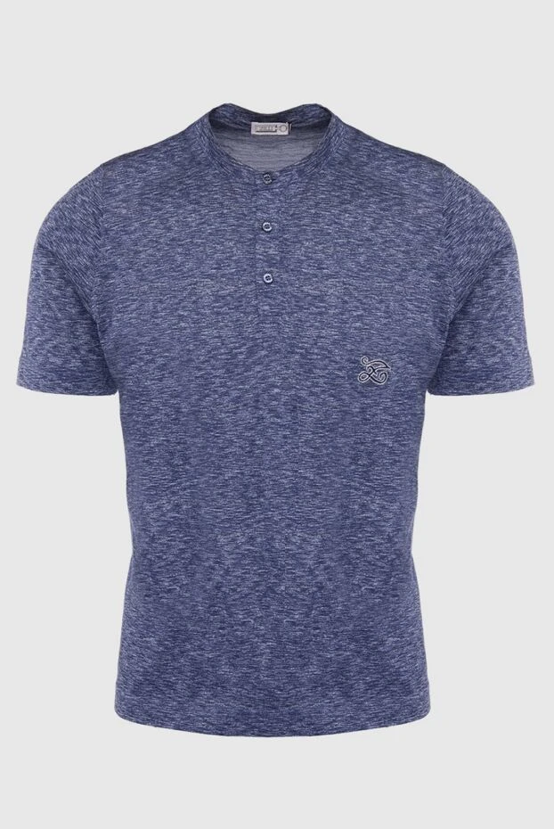 Zilli man blue silk t-shirt for men buy with prices and photos 164934 - photo 1