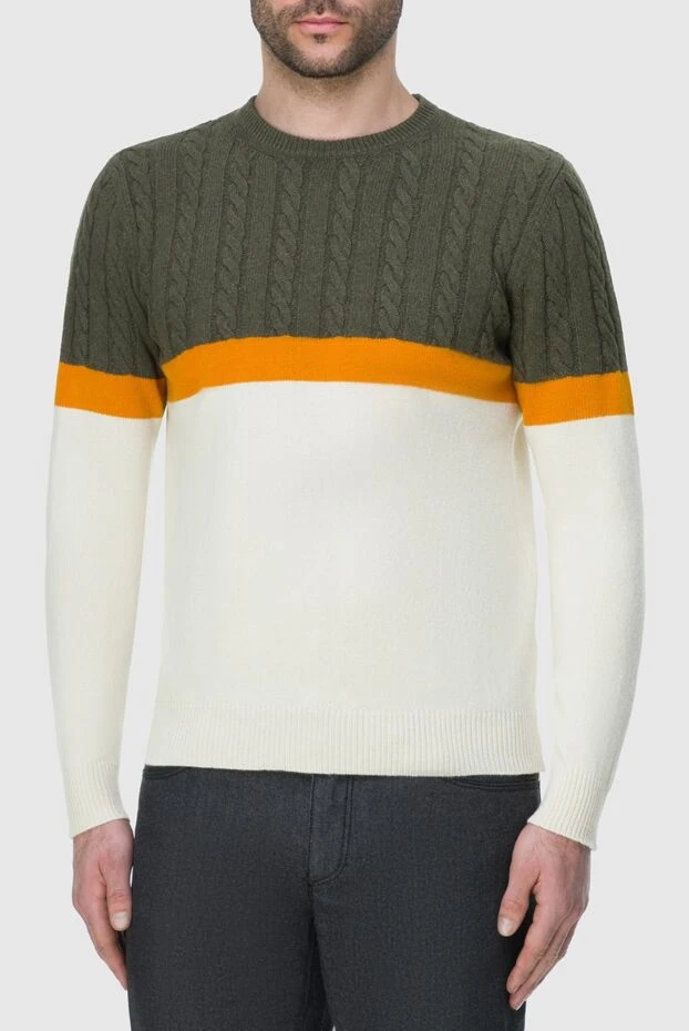 Zilli man cashmere and silk jumper yellow for men 164947 - photo 3