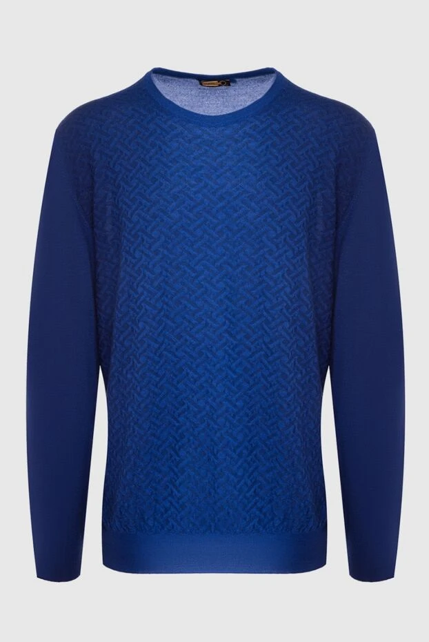 Zilli man cashmere and silk jumper blue for men buy with prices and photos 164940 - photo 1