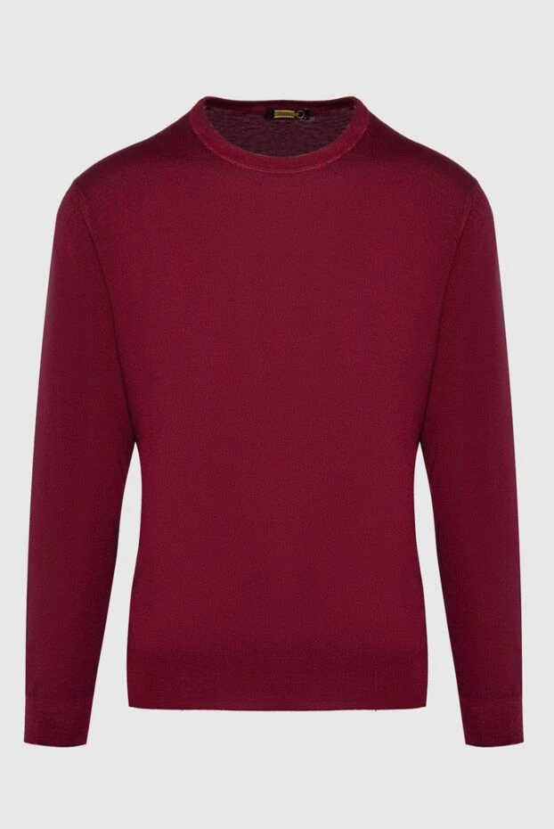 Zilli man cashmere and silk jumper burgundy for men buy with prices and photos 164942 - photo 1