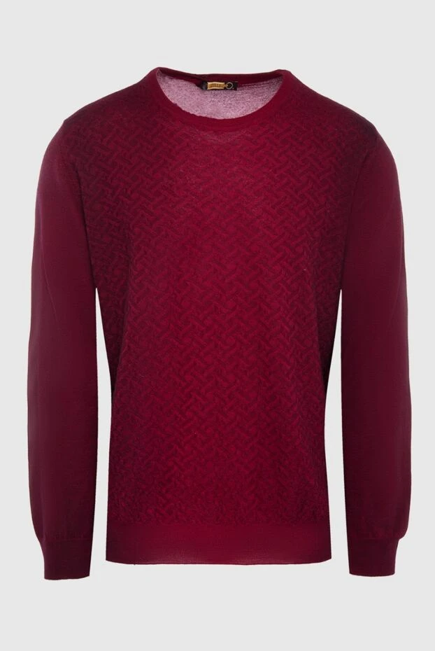 Zilli man cashmere and silk jumper burgundy for men buy with prices and photos 164943 - photo 1