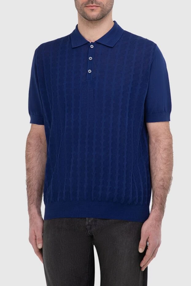 Zilli man blue cotton polo for men 164954 - photo 3