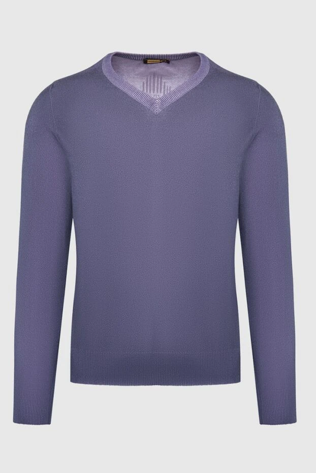 Zilli мужские джемпер из кашемира и шёлка фиолетовый мужской купить с ценами и фото 164945 - фото 1