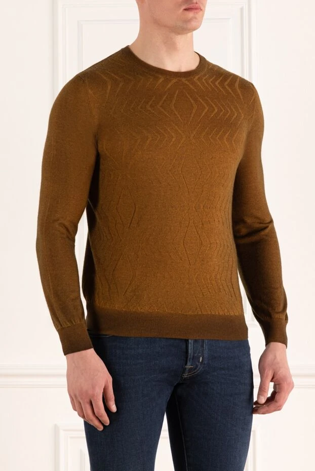 Zilli man cashmere and silk jumper yellow for men 164947 - photo 3