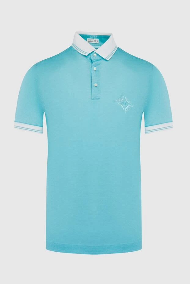 Zilli man blue cotton polo for men buy with prices and photos 164956 - photo 1