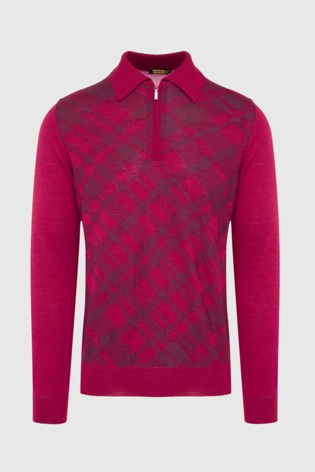 Zilli man long sleeve polo in silk and cashmere red for men buy with prices and photos 164960 - photo 1