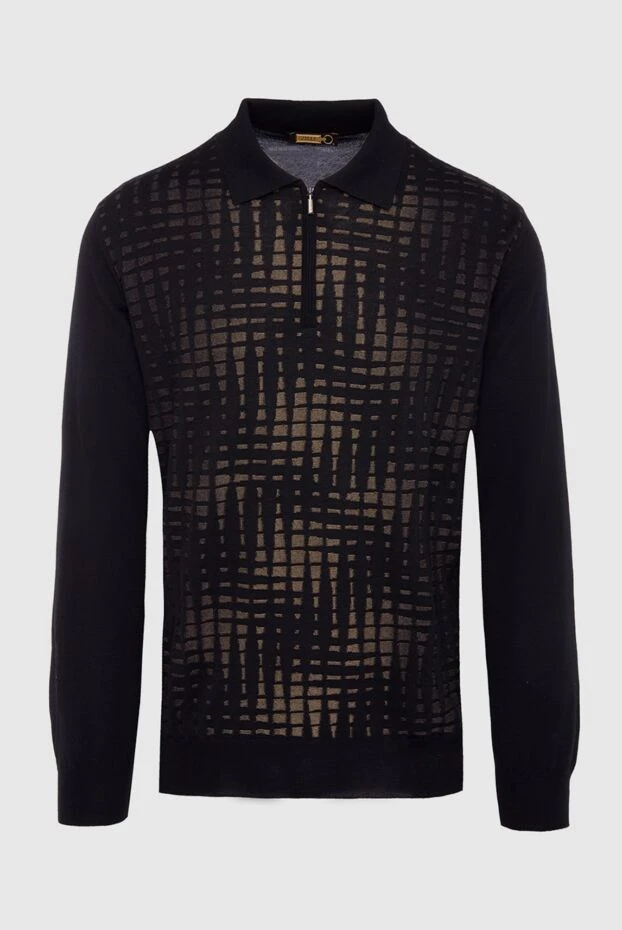 Zilli man long sleeve polo in silk and cashmere black for men buy with prices and photos 164961 - photo 1