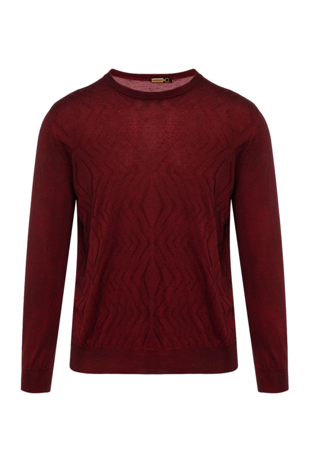 Zilli man cashmere and silk jumper burgundy for men buy with prices and photos 164971 - photo 1