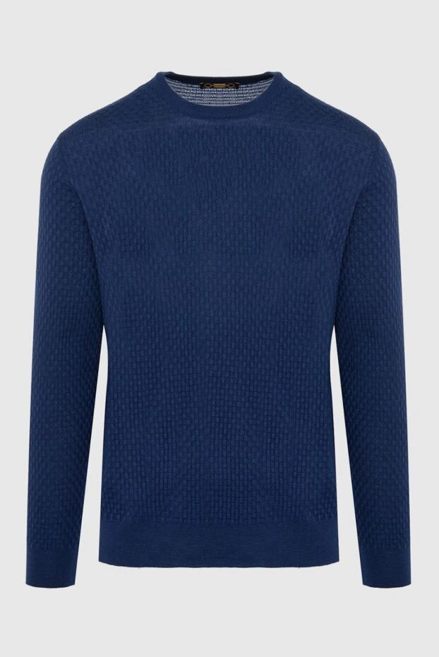 Zilli man cashmere and silk jumper blue for men buy with prices and photos 164976 - photo 1