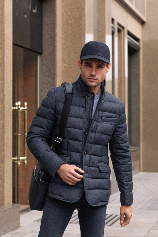 Zilli blue jumper with textured knitting for men 164976 - photo 2