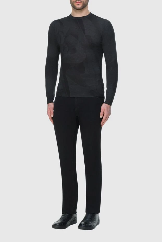 Zilli man cashmere, silk and wool jumper black for men buy with prices and photos 164991 - photo 2
