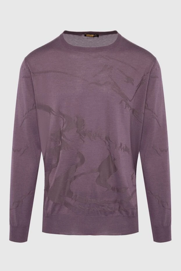 Zilli man cashmere and silk jumper purple for men buy with prices and photos 164993 - photo 1