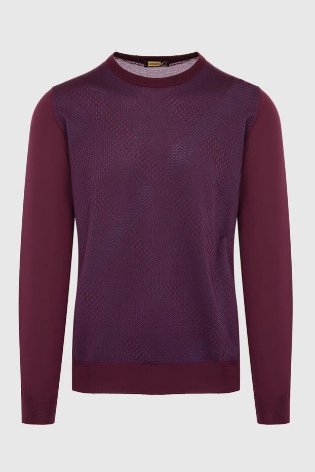 Zilli man cashmere and silk jumper burgundy for men 164996 - photo 1