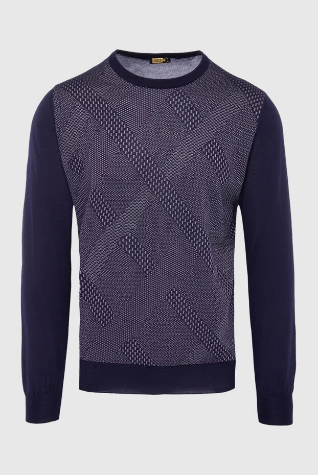 Zilli man cashmere and silk jumper blue for men buy with prices and photos 164999 - photo 1