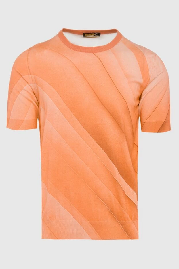 Zilli orange cotton short sleeve jumper for men 165001 - photo 1