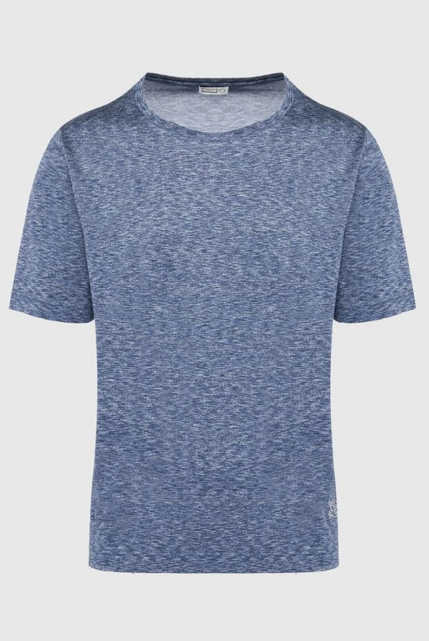 Zilli мужские футболка из шелка синяя мужская купить с ценами и фото 165008 - фото 1