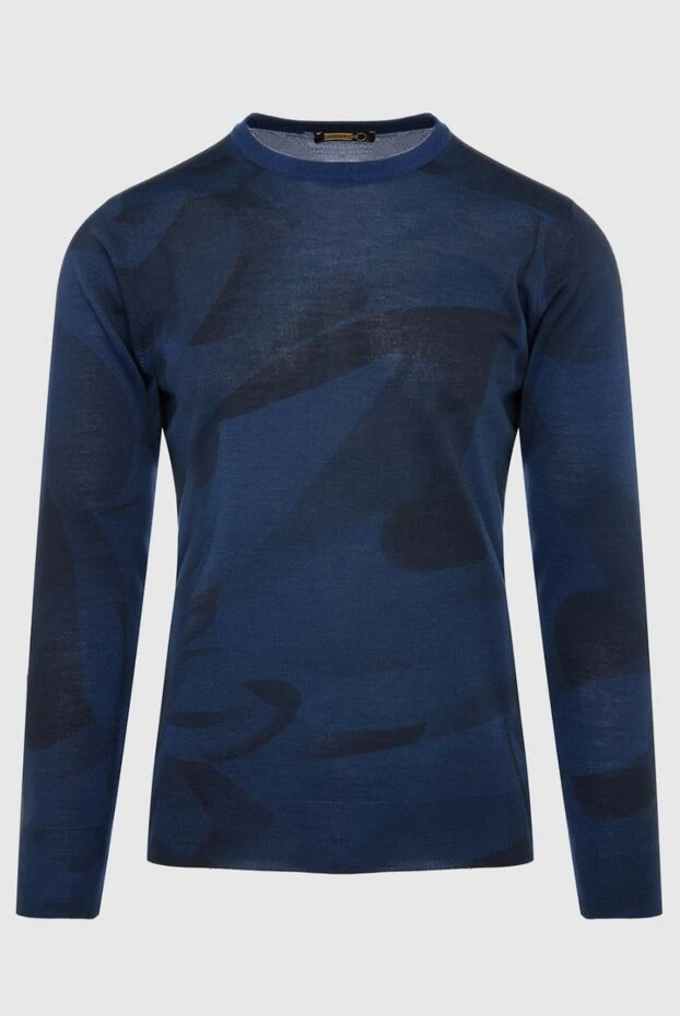 Zilli blue cashmere, silk and wool jumper for men 165016 - photo 1