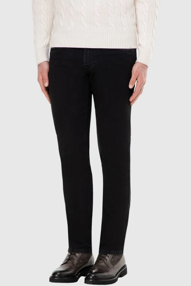 Scissor Scriptor мужские джинсы из хлопка и полиуретана черные мужские купить с ценами и фото 165036 - фото 2