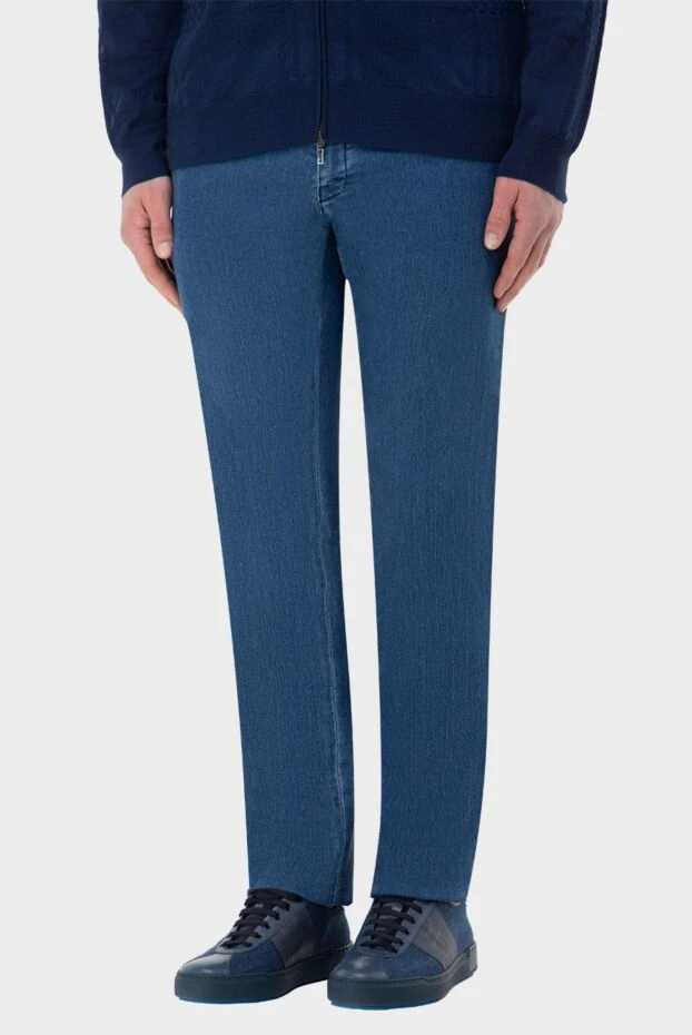 Scissor Scriptor мужские джинсы из хлопка и полиэстера синие мужские купить с ценами и фото 165040 - фото 2