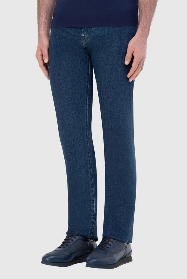 Scissor Scriptor чоловічі джинси з бавовни та поліуретану сині. чоловічі купити фото з цінами 165049 - фото 2