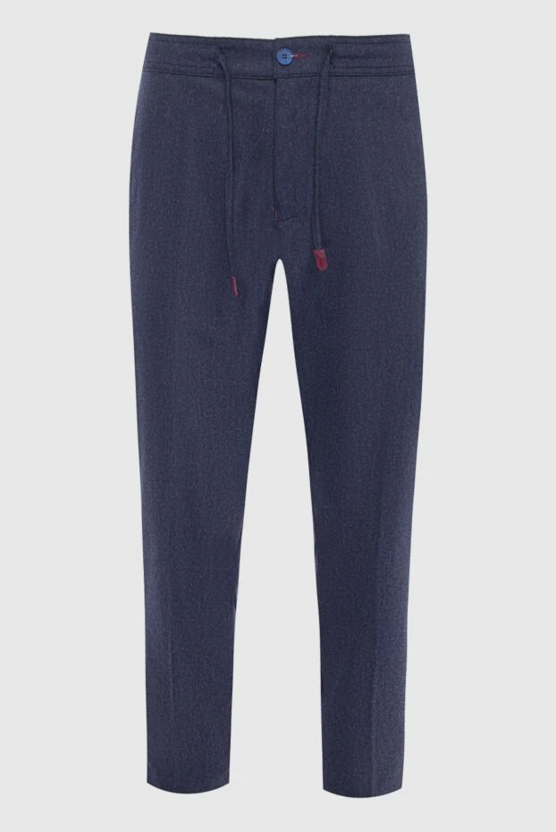 Scissor Scriptor man men's blue wool and cashmere trousers buy with prices and photos 165052 - photo 1