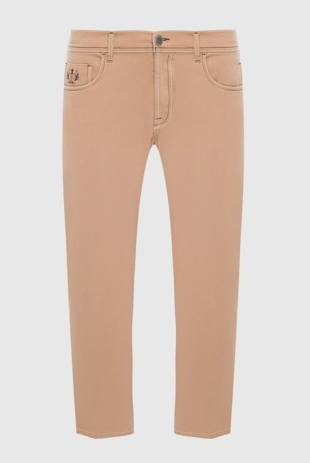 Scissor Scriptor мужские джинсы из хлопка и полиэстера бежевые мужские купить с ценами и фото 165060 - фото 1