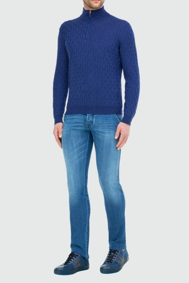 Jacob Cohen man cotton and elastane blue jeans for men 165106 - photo 2