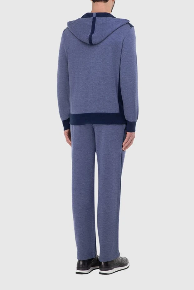 Stefano Ricci men's sports suit made of cashmere and crocodile leather blue 165117 - photo 3
