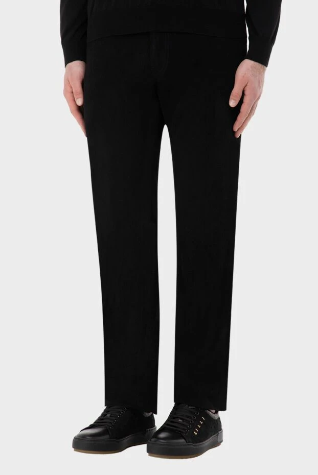 Stefano Ricci black cotton jeans for men 165120 - photo 3