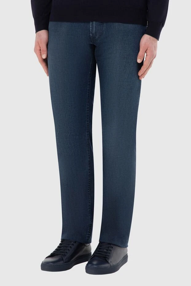 Stefano Ricci blue cotton jeans for men 165122 - photo 2