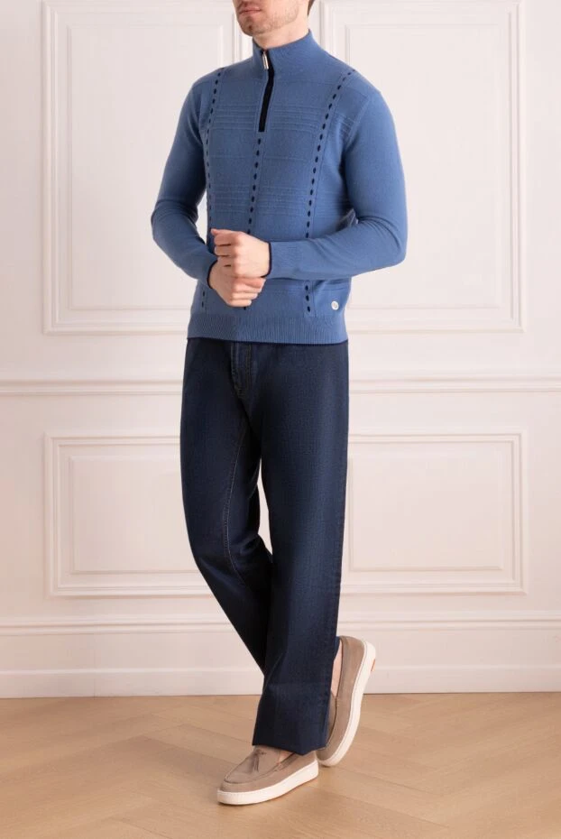 Stefano Ricci blue cotton jeans for men 165123 - photo 2