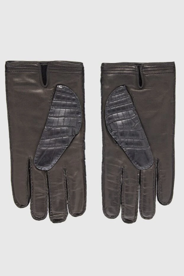 Stefano Ricci gloves made of crocodile leather black men's 165142 - photo 3