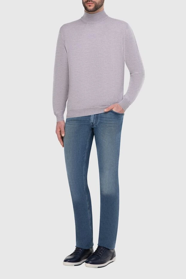 Stefano Ricci blue cotton and elastomer jeans for men 165145 - photo 2