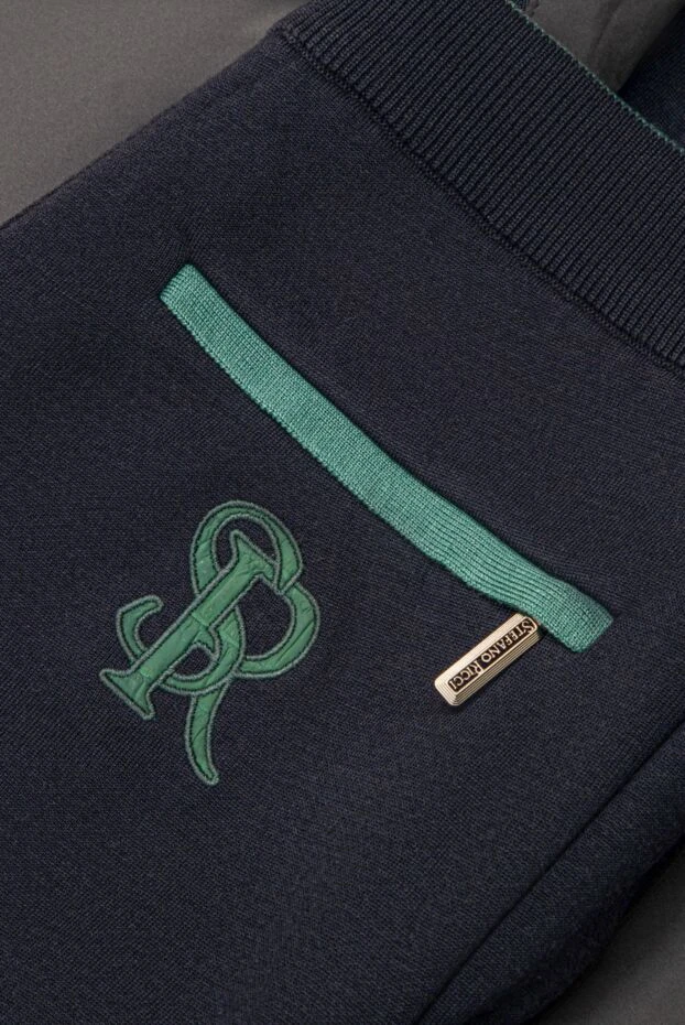 Stefano Ricci костюм спортивний чоловічий з вовни, шовку та шкіри крокодила сірий 165161 - фото 2