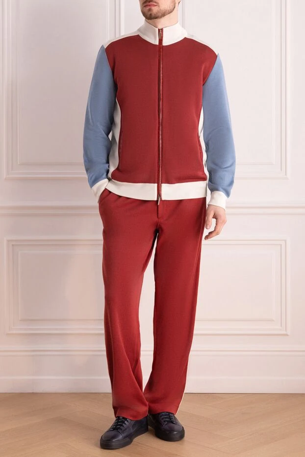 Stefano Ricci sports suit for men made of silk and crocodile leather red 165163 - photo 2