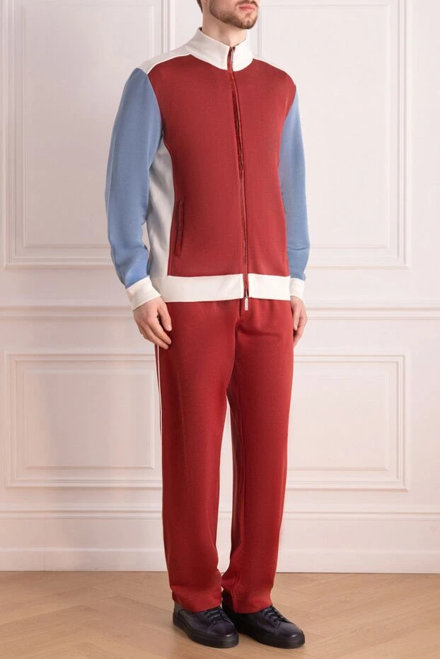 Stefano Ricci sports suit for men made of silk and crocodile leather red 165163 - photo 3