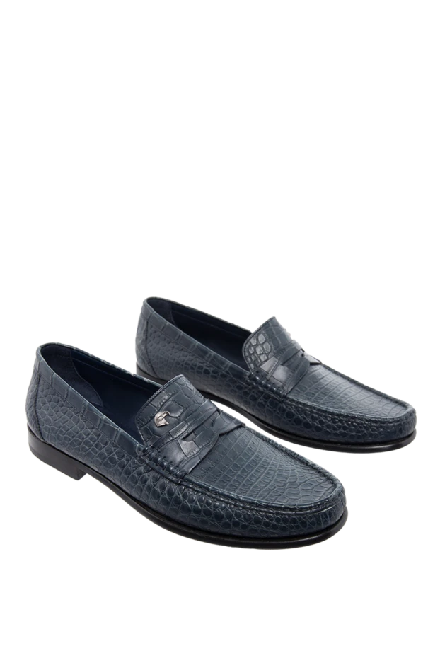 Stefano Ricci crocodile leather loafers blue for men 165173 - photo 3