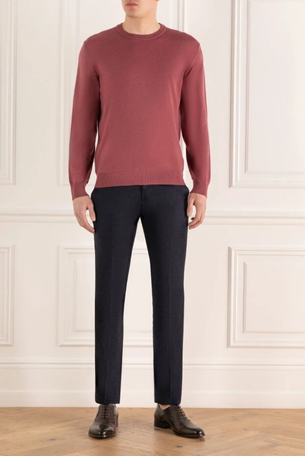 Dalmine pink wool jumper for men 165181 - photo 2