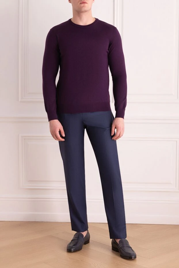 Dalmine man violet wool jumper for men buy with prices and photos 165182 - photo 2