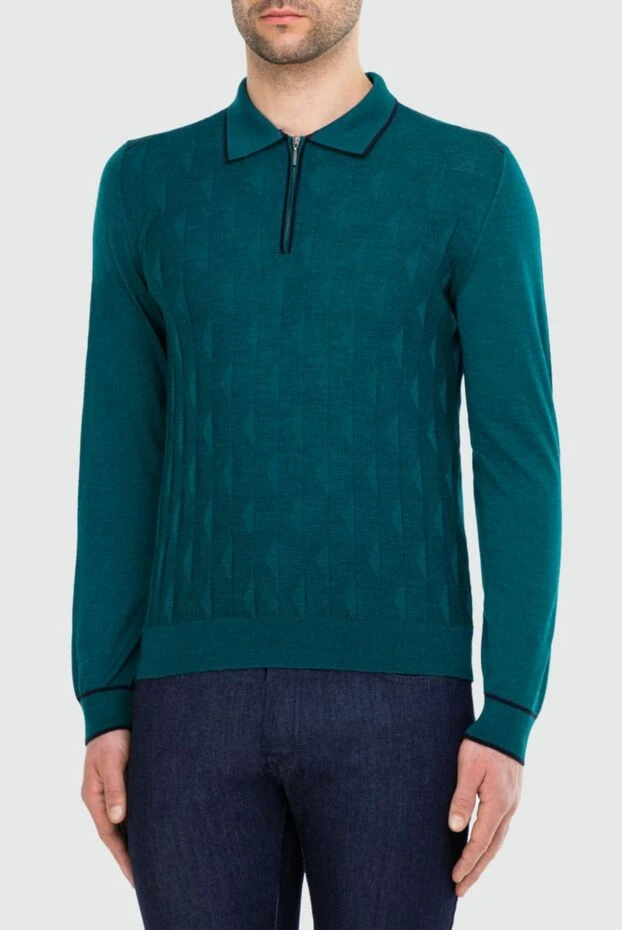 Gran Sasso man blue wool sweater for men 165386 - photo 3