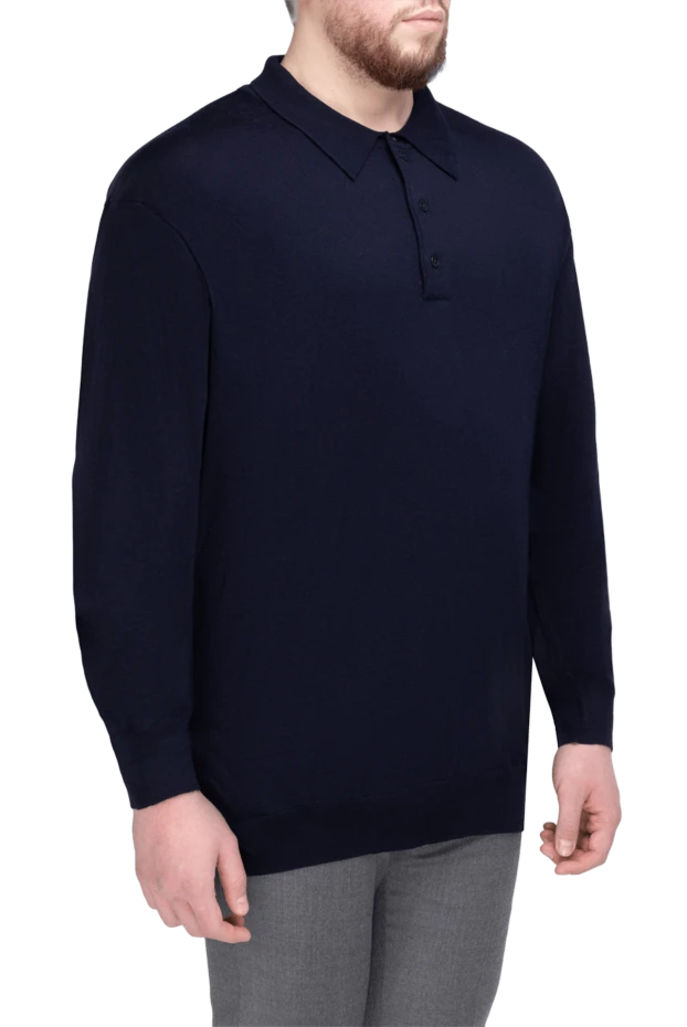 Gran Sasso man blue wool sweater for men 165386 - photo 3