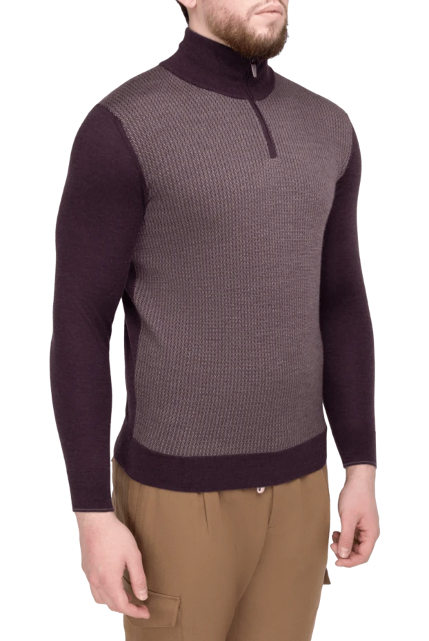 Gran Sasso man blue wool sweater for men 165386 - photo 3