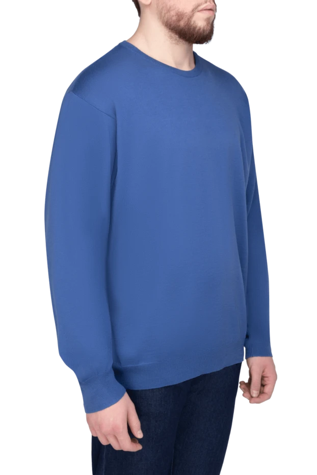 Gran Sasso man blue wool sweater for men 165386 - photo 3