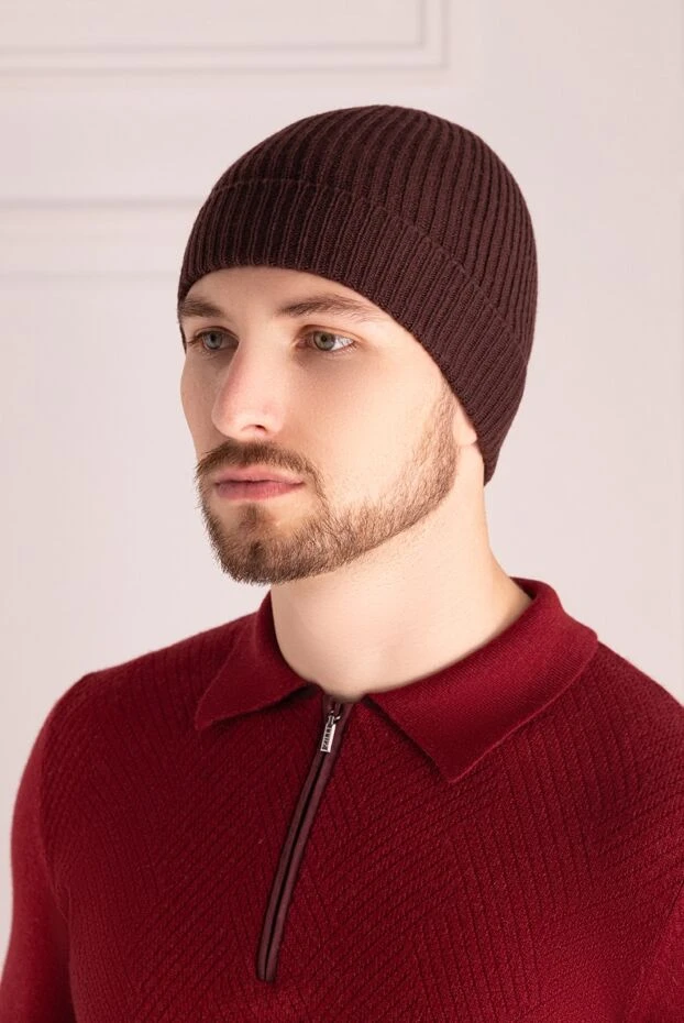 Malo man brown cashmere hat for men 165277 - photo 2