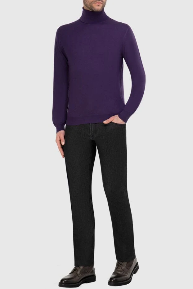 Malo man cashmere men's golf purple 165328 - photo 2