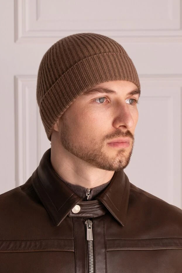 Malo man brown cashmere hat for men 165337 - photo 2