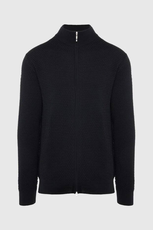 Gran Sasso man black men's wool cardigan buy with prices and photos 165356 - photo 1