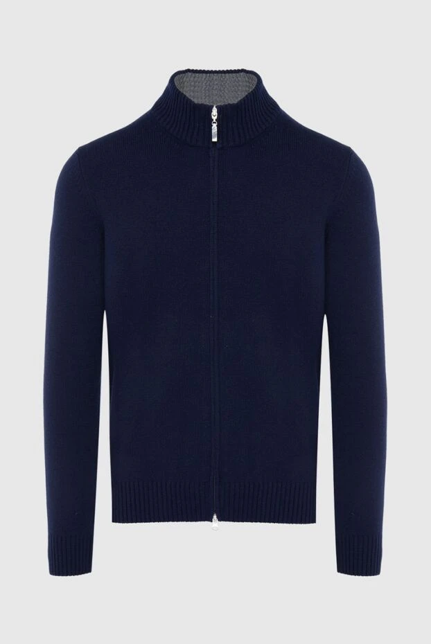 Gran Sasso man cardigan for men made of wool, cashmere and viscose blue 165410 - photo 1