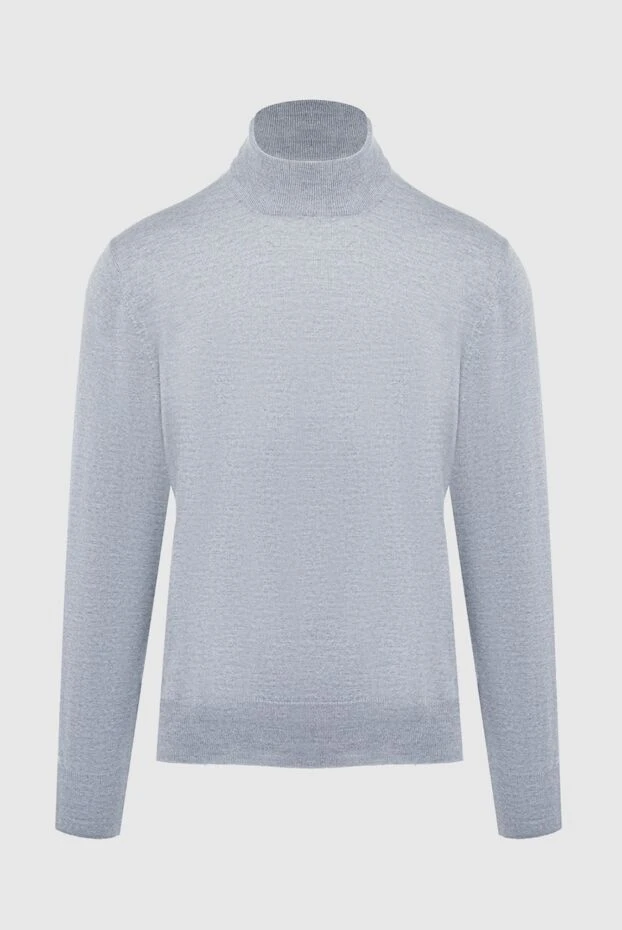 Gran Sasso man men's jumper with a high stand-up collar made of wool, gray buy with prices and photos 165372 - photo 1