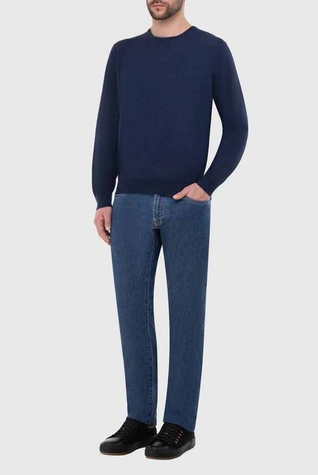 Gran Sasso man wool jumper blue for men buy with prices and photos 165393 - photo 2